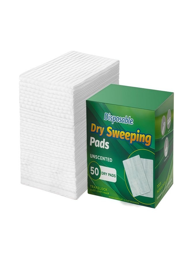 SUZZYVINE Dry Sweeping Cloths Disposable Mop Pads Floor Refills for Swiffer Standard Sweeper 7.87x11.81 Inch 50 Count - Image 1